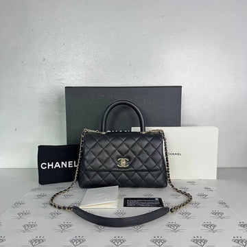 [PRE LOVED] Chanel Small Coco Handle in Black Caviar GHW (Series 31)