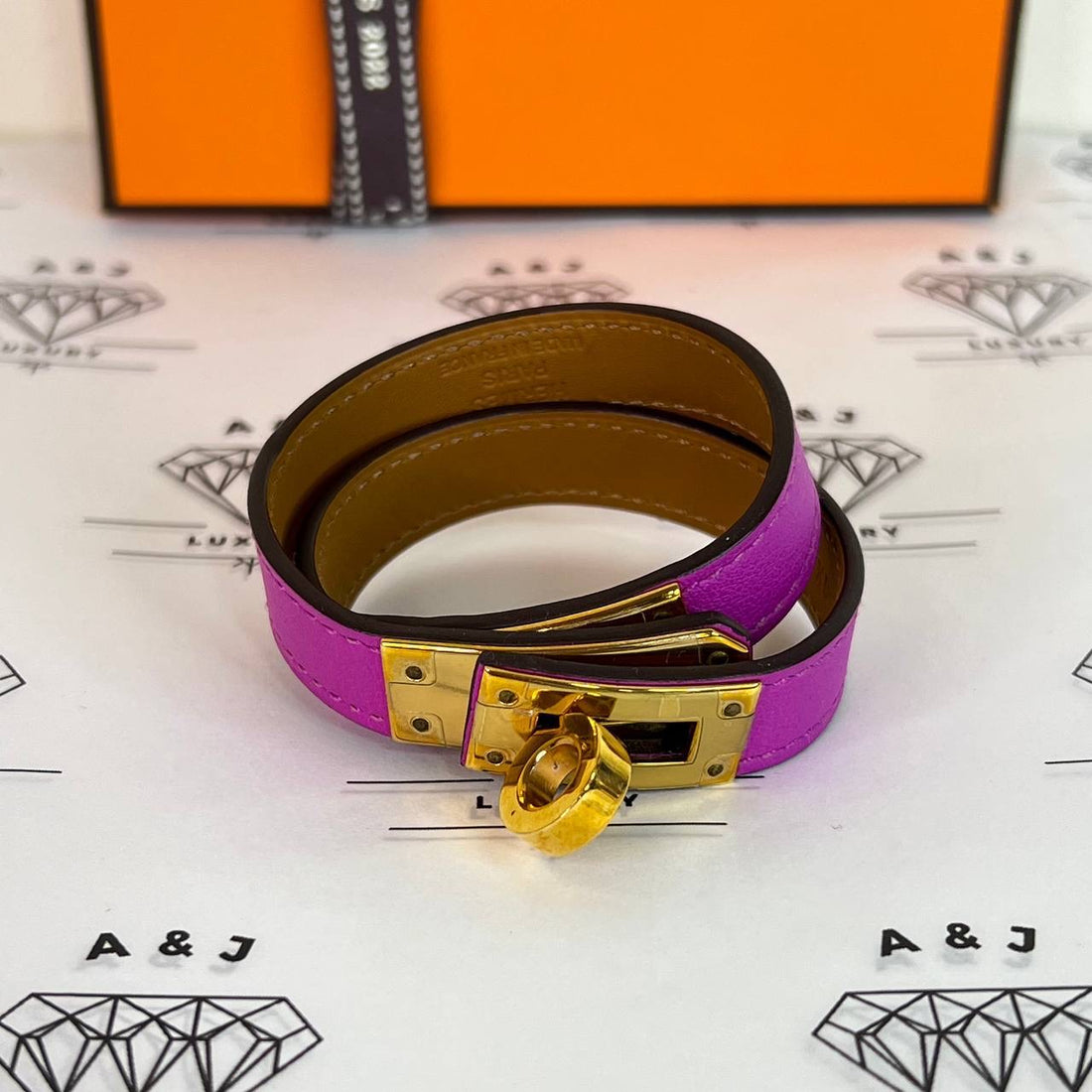 [PRE LOVED] Hermes Double Tour Bracelet GHW Size T1 (Stamp A - 2017)