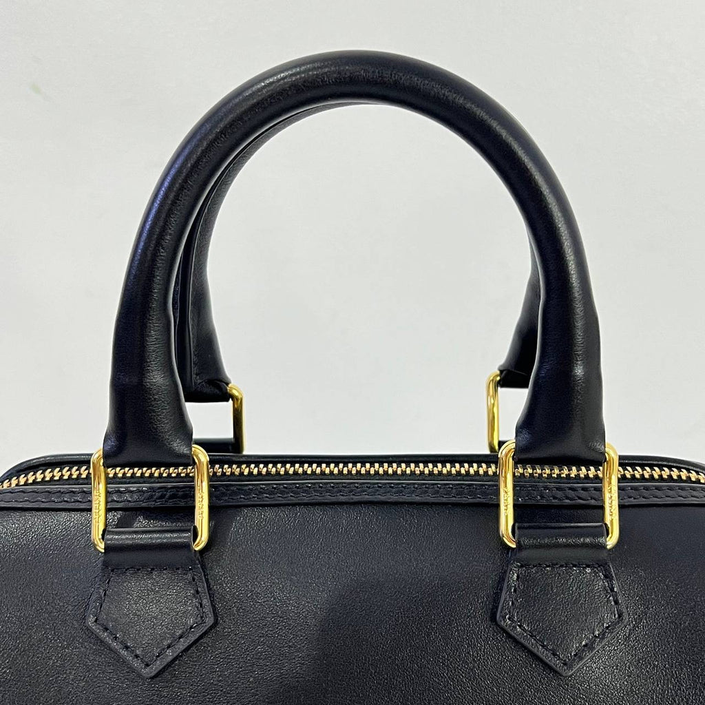 [PRE LOVED] Celine Small Boston Bag in Black Smooth Calfskin GHW