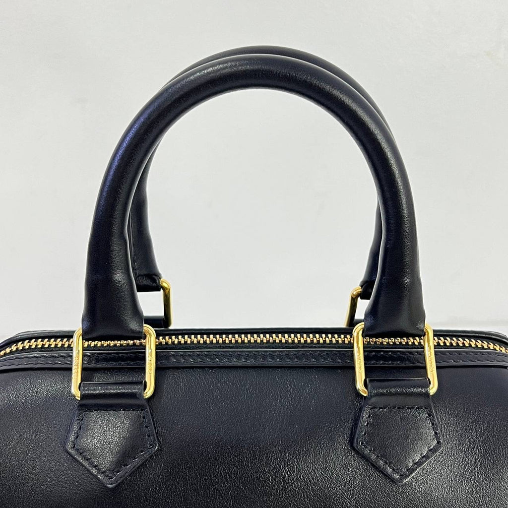 [PRE LOVED] Celine Small Boston Bag in Black Smooth Calfskin GHW