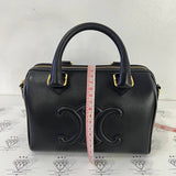 [PRE LOVED] Celine Small Boston Bag in Black Smooth Calfskin GHW