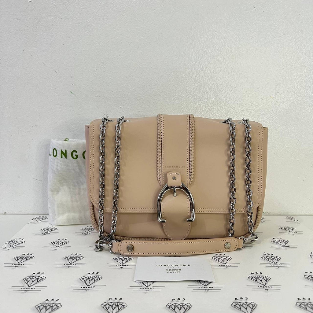 [PRE LOVED] Longchamp Amazone Shoulder Bag in Beige SHW