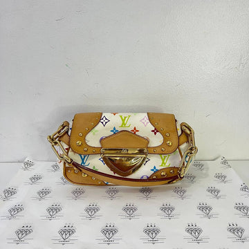 [PRE LOVED] Louis Vuitton Marilyn Shoulder Bag in White Multicolor GHW (MI0081)