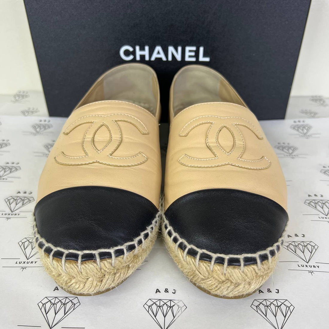 [PRE LOVED] Chanel Espadrilles in Beige Size 40EU