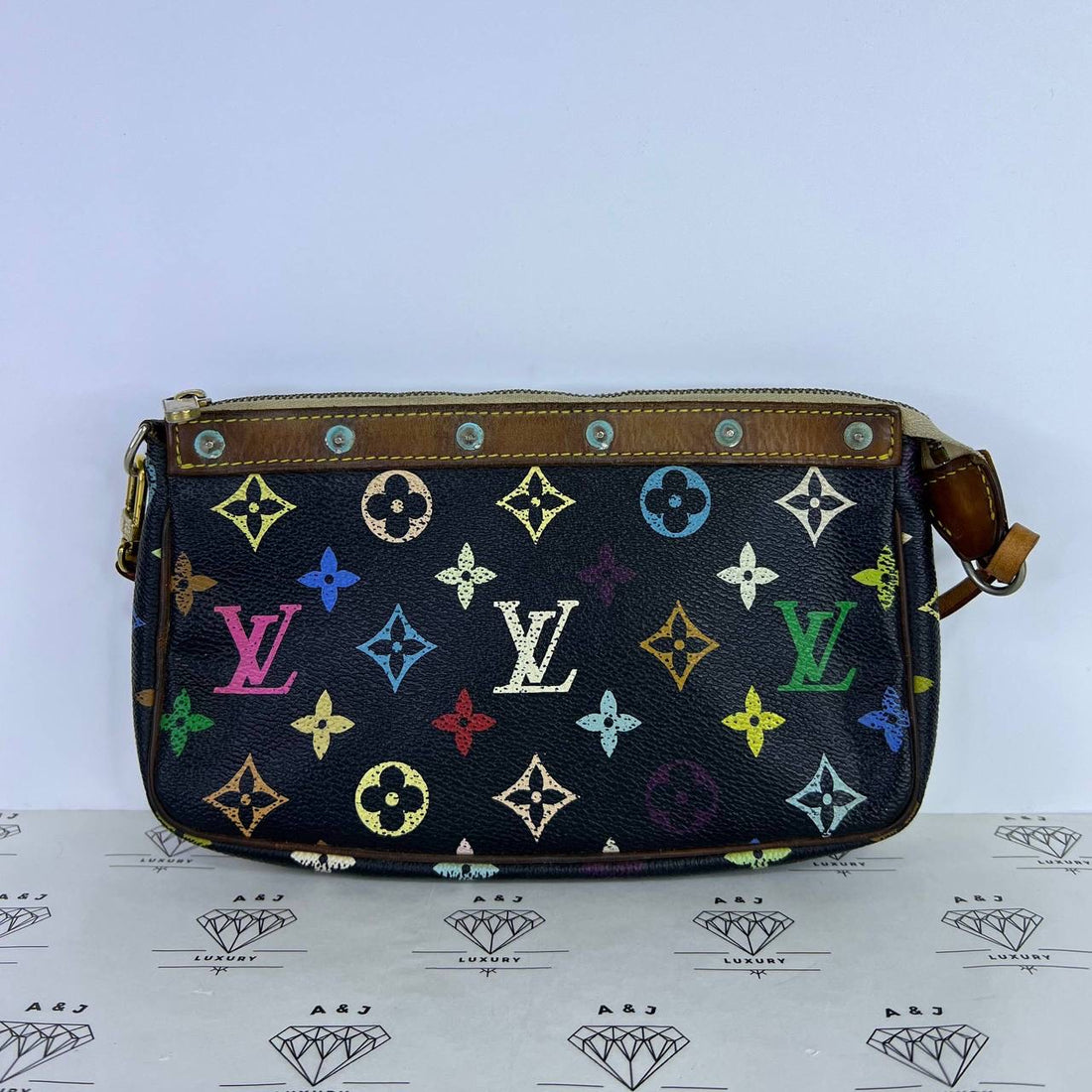 [PRE LOVED] Louis Vuitton x Murakami Pochette Accessoires in Black