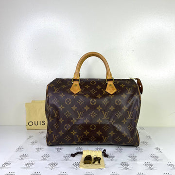 [PRE LOVED] Louis Vuitton Speedy 30 in Monogram Canvass with CF initial (MB4104)