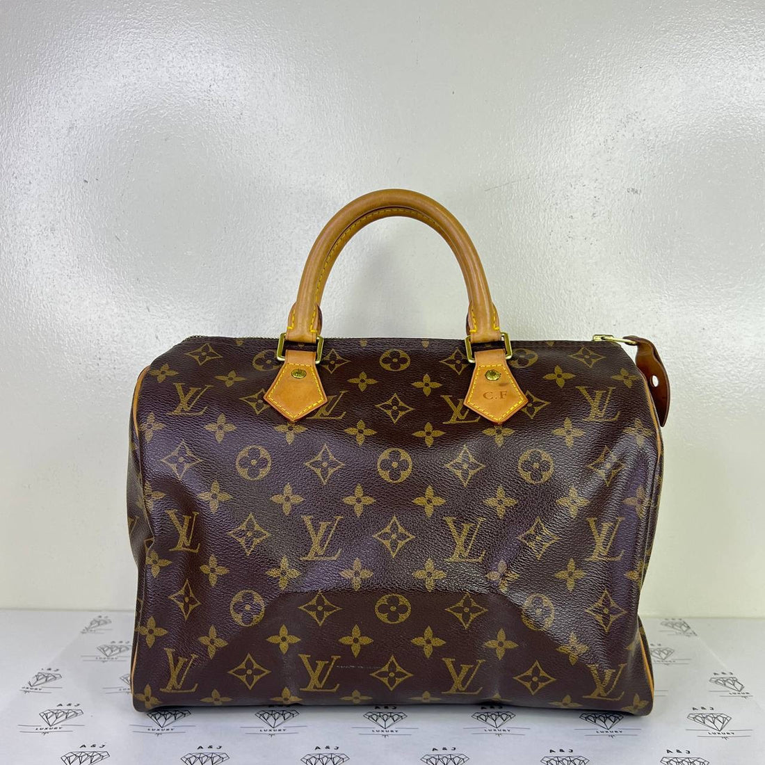 [PRE LOVED] Louis Vuitton Speedy 30 in Monogram Canvass with CF initial (MB4104)