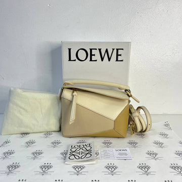 [BRAND NEW] Loewe Mini Puzzle Edge in Angora GHW