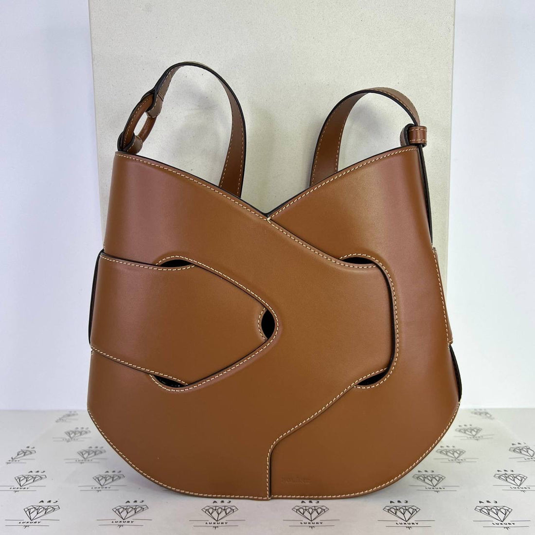 [PRE LOVED] Polene Nodde Hobo in Cognac