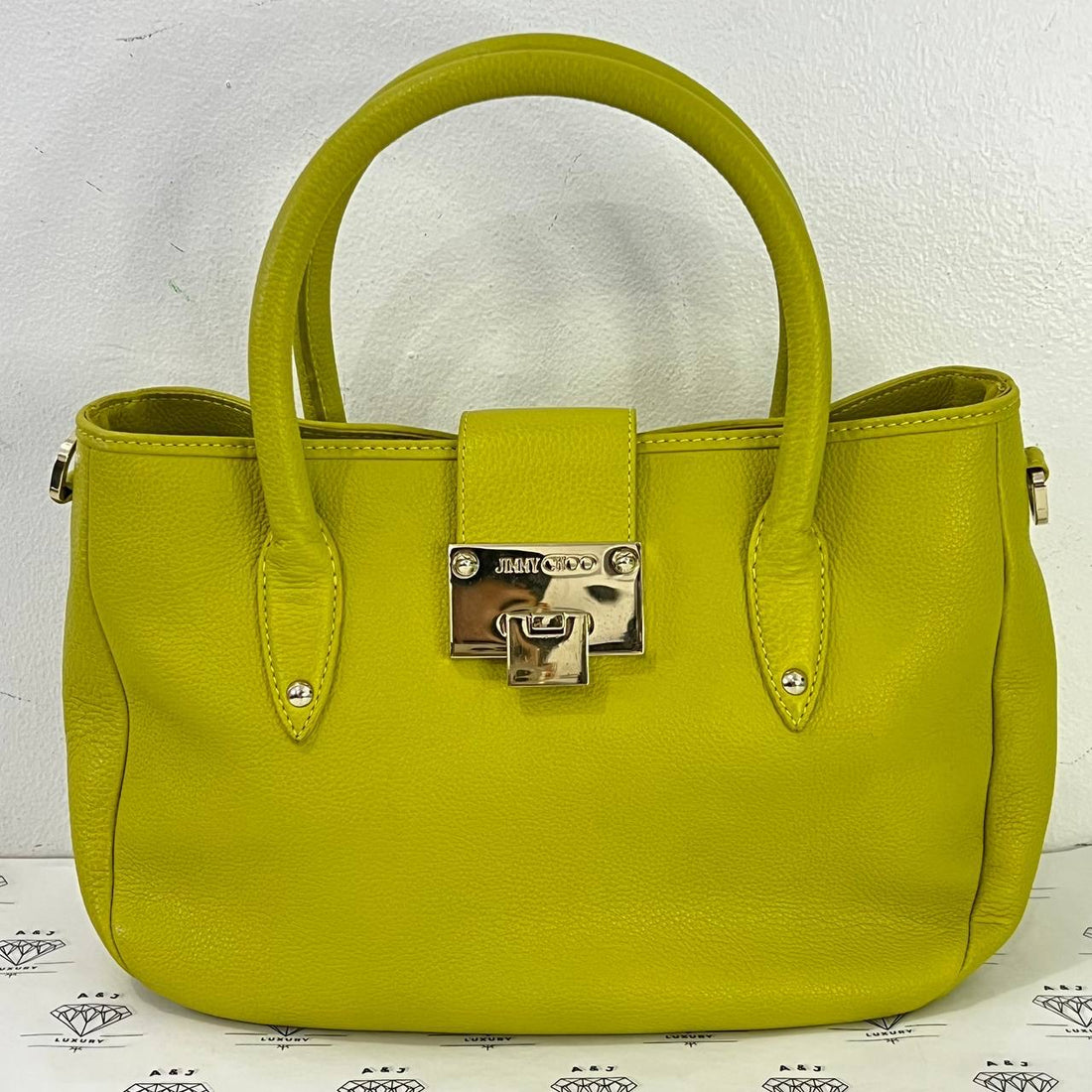 [PRE LOVED] Jimmy Choo Rania Tote in Yellow GHW