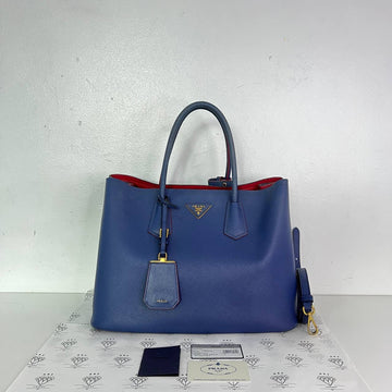 [PRE LOVED] Prada B2756T Saffiano Cuir in Bluette GHW