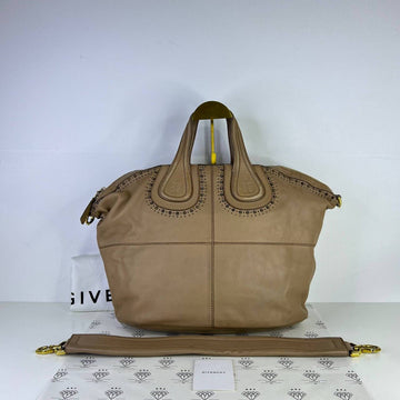 [PRE LOVED] Givenchy Medium Nightingale with Studs in Beige GHW
