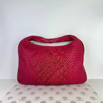 [PRE LOVED] Bottega Veneta Large Hobo Bag with Fringe in Red