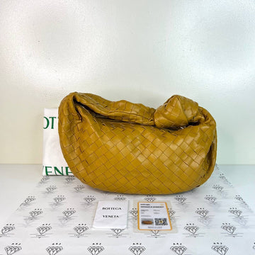 [PRE LOVED] Bottega Veneta Teen Jodie in Light Caramel Intrecciato Leather GHW