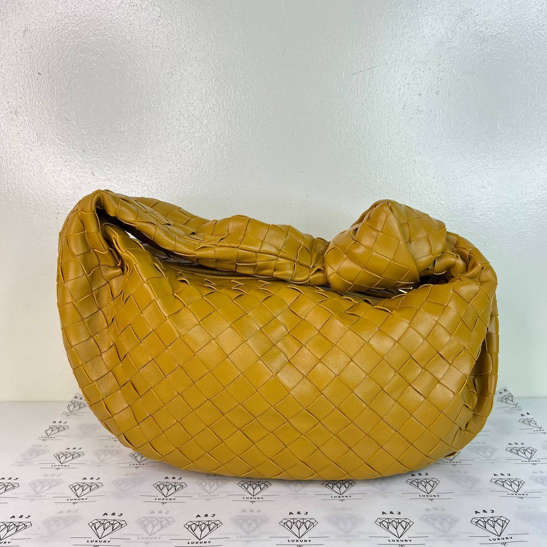 [PRE LOVED] Bottega Veneta Teen Jodie in Light Caramel Intrecciato Leather GHW