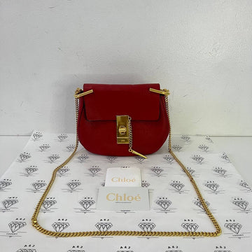 [PRE LOVED] Chloe Small Drew in Red GHW