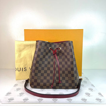 [PRE LOVED] Louis Vuitton Neo Noe in Damier Ebene Cherry interior (S04159)