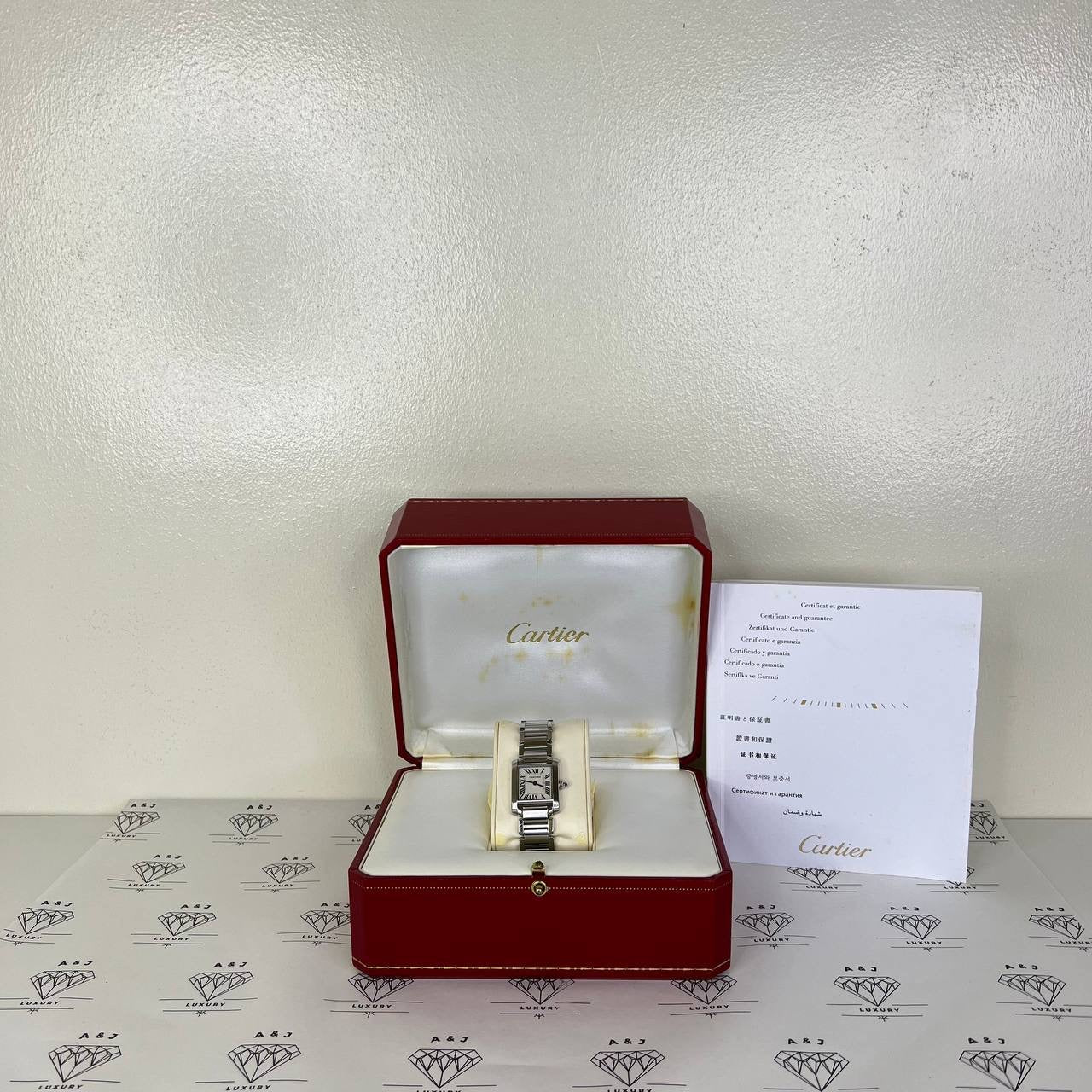[PRE LOVED] Cartier Small Tank in Steel (2013)
