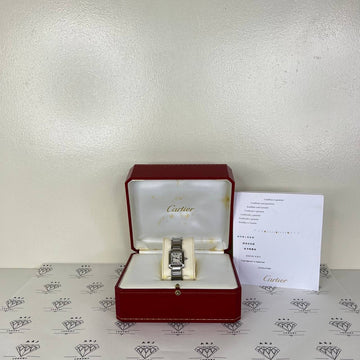 [PRE LOVED] Cartier Small Tank in Steel (2013)