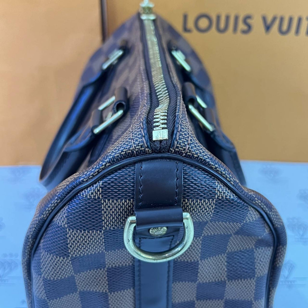 [PRE LOVED] Louis Vuitton Speedy Bandouliere 25 in Damier Ebene Canvass (CT3147)