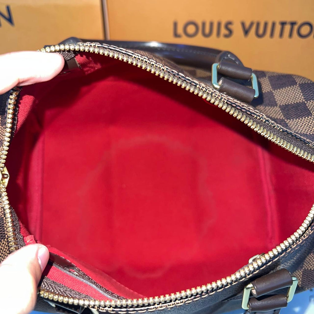 [PRE LOVED] Louis Vuitton Speedy Bandouliere 25 in Damier Ebene Canvass (CT3147)