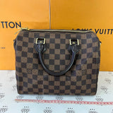 [PRE LOVED] Louis Vuitton Speedy Bandouliere 25 in Damier Ebene Canvass (CT3147)