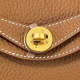 [BRAND NEW] Hermes Mini Lindy 19 in Gold Clemence Leather GHW (Stamp W - 2024)