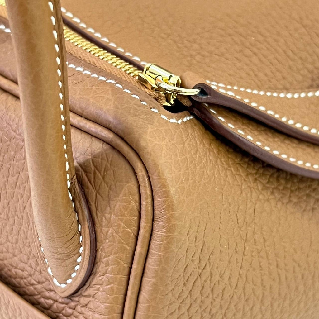 [BRAND NEW] Hermes Mini Lindy 19 in Gold Clemence Leather GHW (Stamp W - 2024)