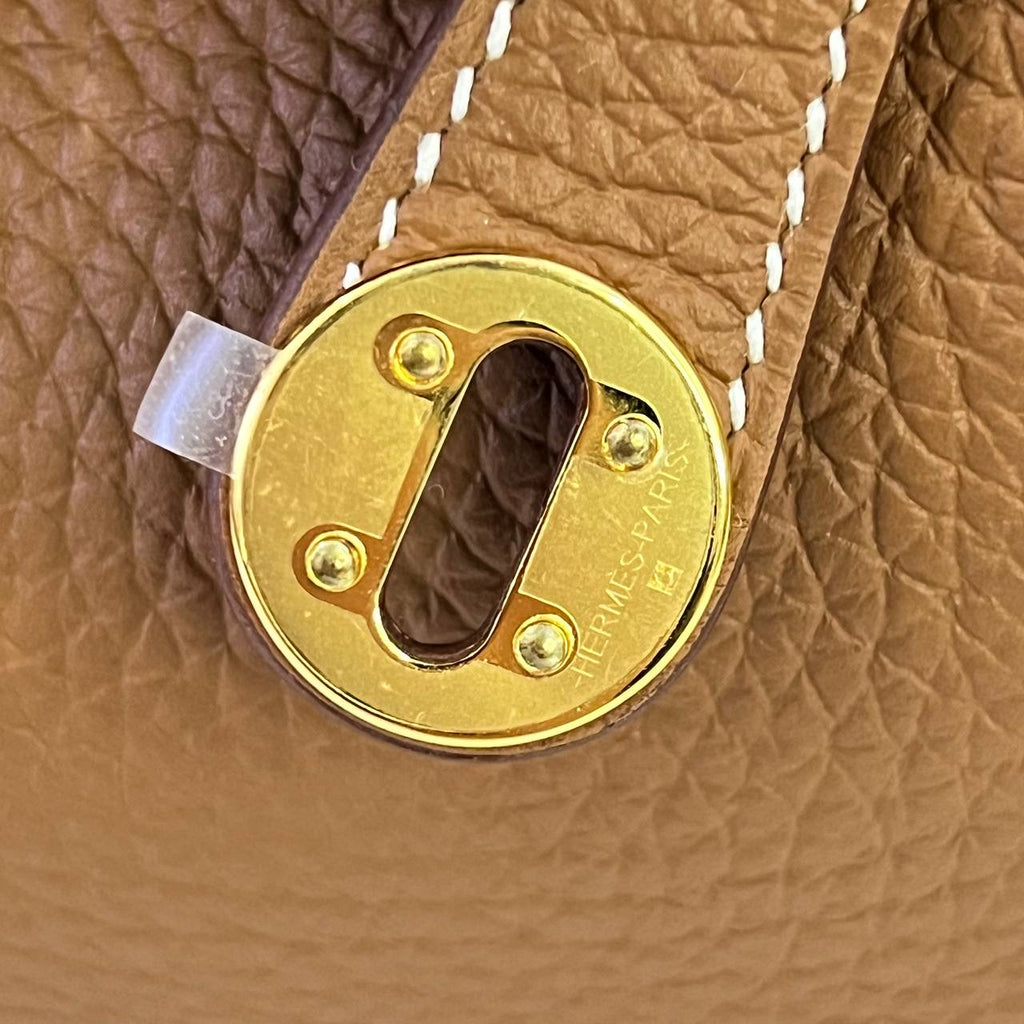 [BRAND NEW] Hermes Mini Lindy 19 in Gold Clemence Leather GHW (Stamp W - 2024)