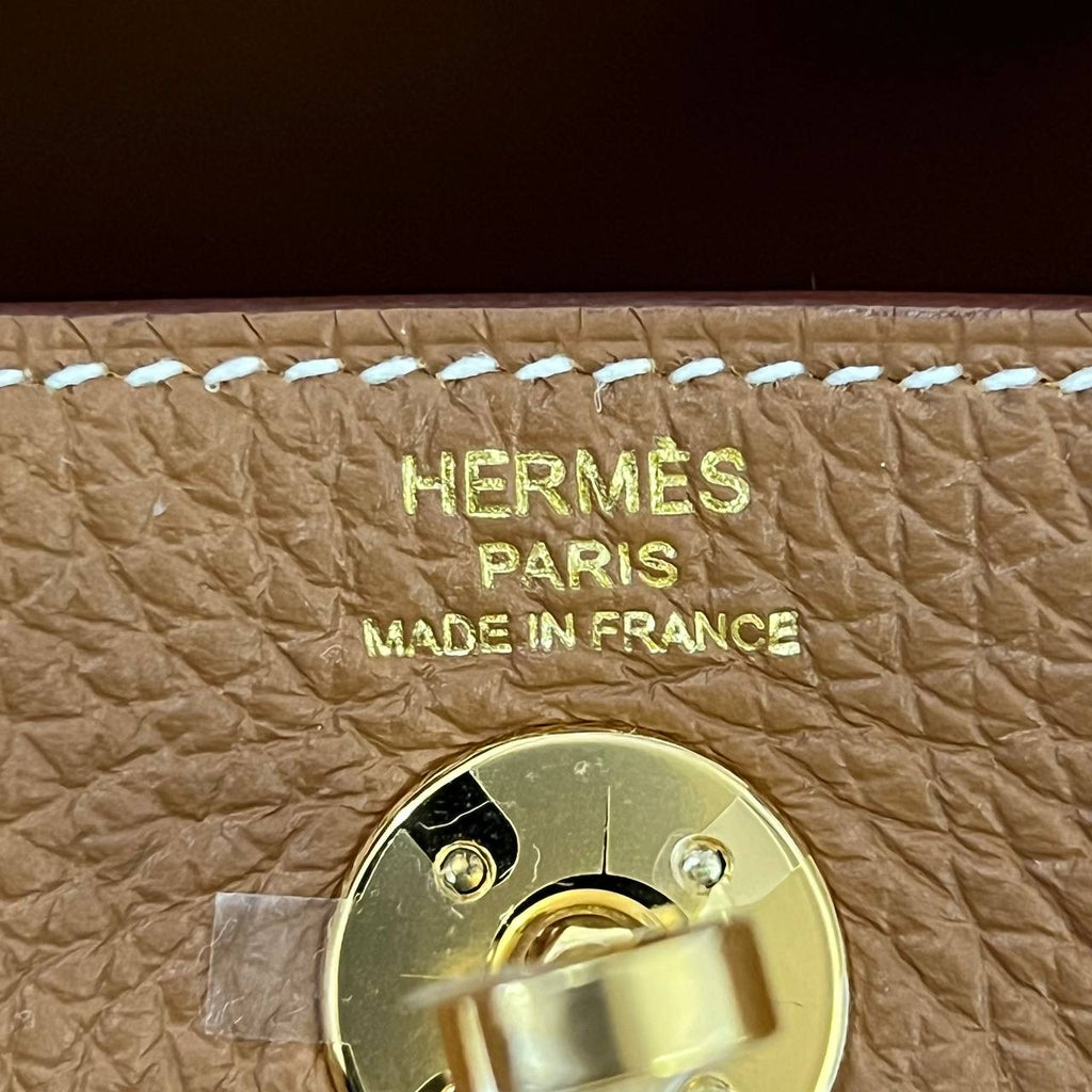 [BRAND NEW] Hermes Mini Lindy 19 in Gold Clemence Leather GHW (Stamp W - 2024)