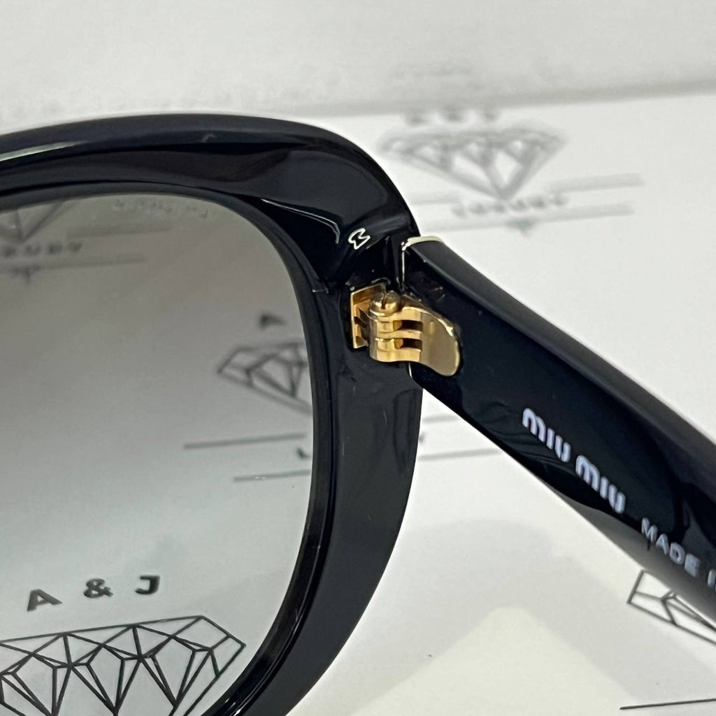 [PRE LOVED] Miu Miu 1AB-3M1 Sunglasses in Black