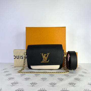 [PRE LOVED] Louis Vuitton Lockme Tender in Black Grained Calf Leather GHW (microchipped)