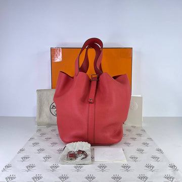 [PRE LOVED] Hermes Picotin 26 in Bougainvillea Clemence Leather PHW (Stamp M Square - 2009)