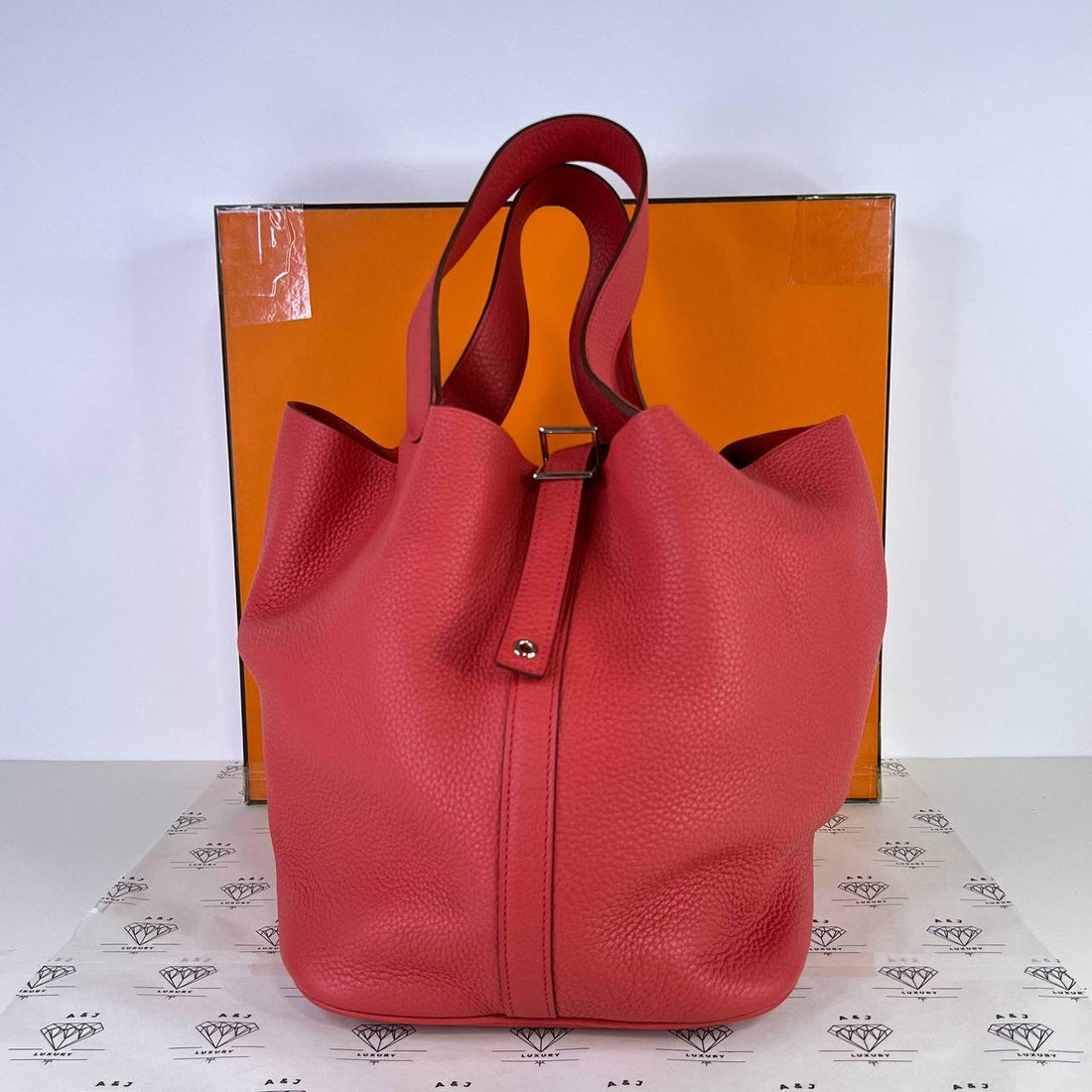 [PRE LOVED] Hermes Picotin 26 in Bougainvillea Clemence Leather PHW (Stamp M Square - 2009)