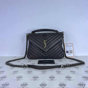 [PRE LOVED] YSL Medium College in Gray RHW