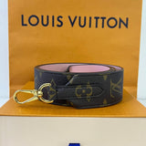 [BRAND NEW] Louis Vuitton Bandouliere Strap in Monogram Canvass Rose Ballerine (JJ0274)