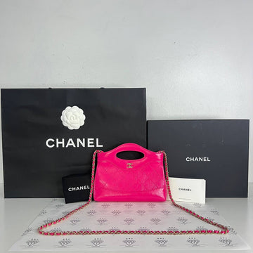[PRE LOVED] Chanel Nano 31 Shopper in Hot Pink Calfskin Leather GHW (microchipped)