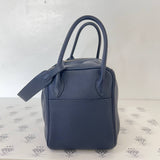 [PRE LOVED] Hermes Lindy 26 in Bleu Nuit Clemence Leather PHW (Stamp Square M - 2009)