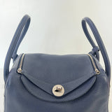 [PRE LOVED] Hermes Lindy 26 in Bleu Nuit Clemence Leather PHW (Stamp Square M - 2009)