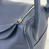 [PRE LOVED] Hermes Lindy 26 in Bleu Nuit Clemence Leather PHW (Stamp Square M - 2009)