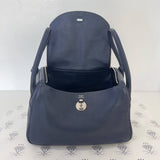 [PRE LOVED] Hermes Lindy 26 in Bleu Nuit Clemence Leather PHW (Stamp Square M - 2009)