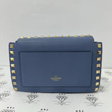 [PRE LOVED] Valentino Small Rockstud Crossbody bag in Blue Calfskin Leather GHW