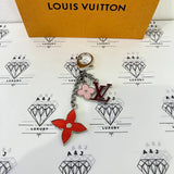 [PRE LOVED] Louis Vuitton Fleur D Epi Bag Charm in SHW (DP0146)