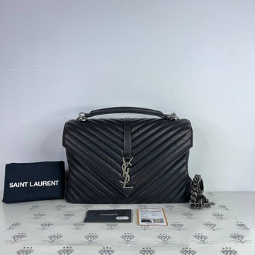 [PRE LOVED] YSL Large College in Black RHW