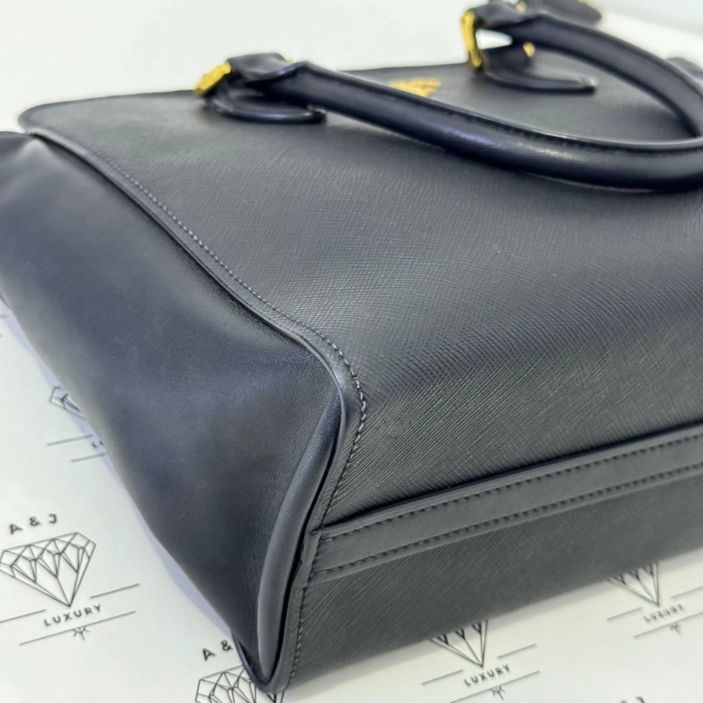 [PRE LOVED] Prada 1BA113 Handbag in Black Saffiano Leather GHW