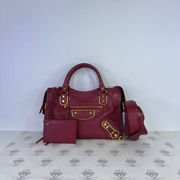 [PRE LOVED] Balenciaga Mini City in Burgundy GHW