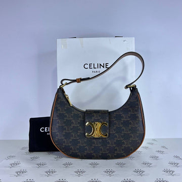 [PRE LOVED] Celine Medium Ava Triomphe in Tan GHW