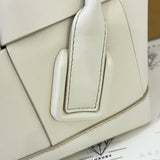 [PRE LOVED] Bottega Veneta Arco Tote in White Intrecciato Leather