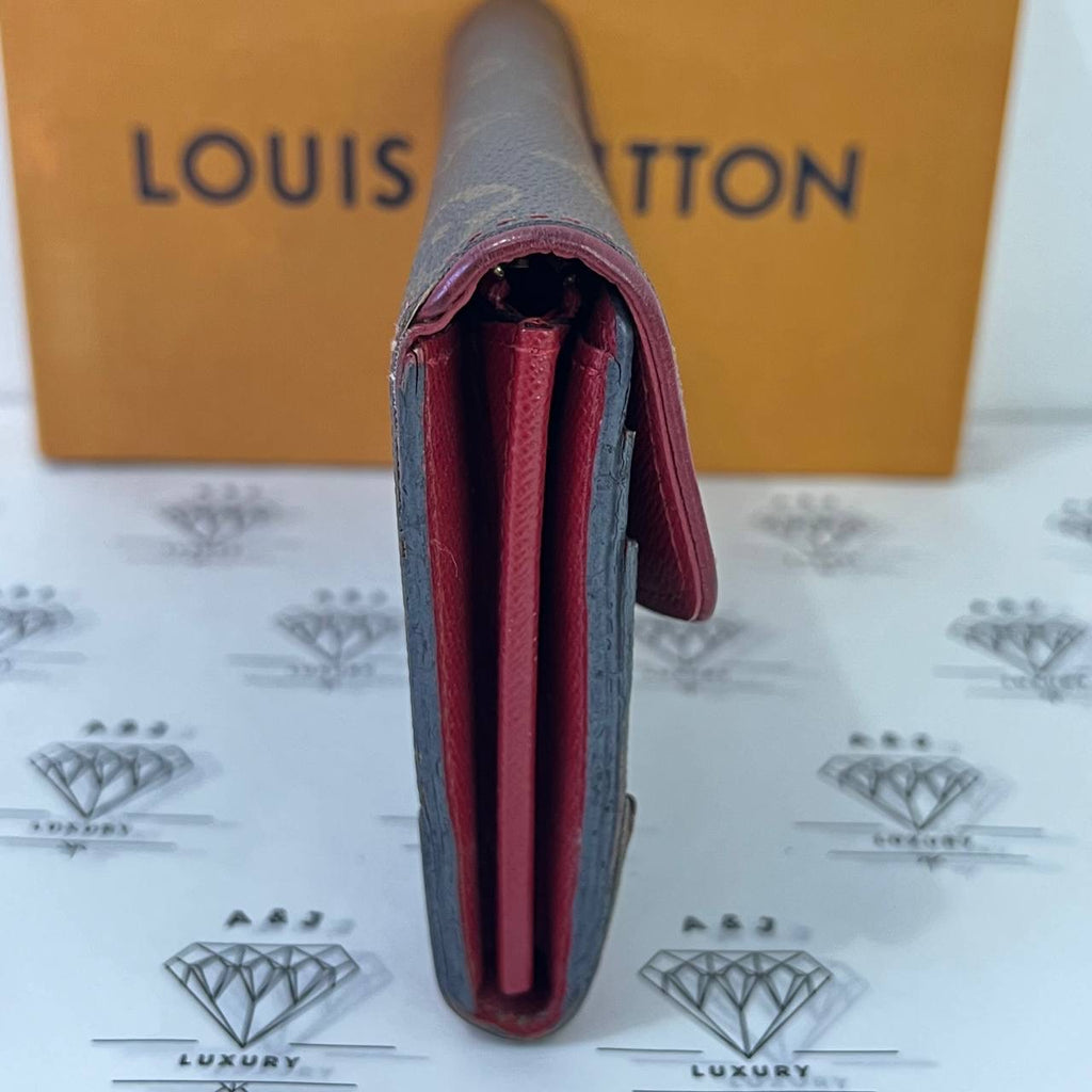 [PRE LOVED] Louis Vuitton Sarah Retiro Wallet in Monogram Canvass Red interior (MI2167)