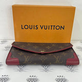 [PRE LOVED] Louis Vuitton Sarah Retiro Wallet in Monogram Canvass Red interior (MI2167)